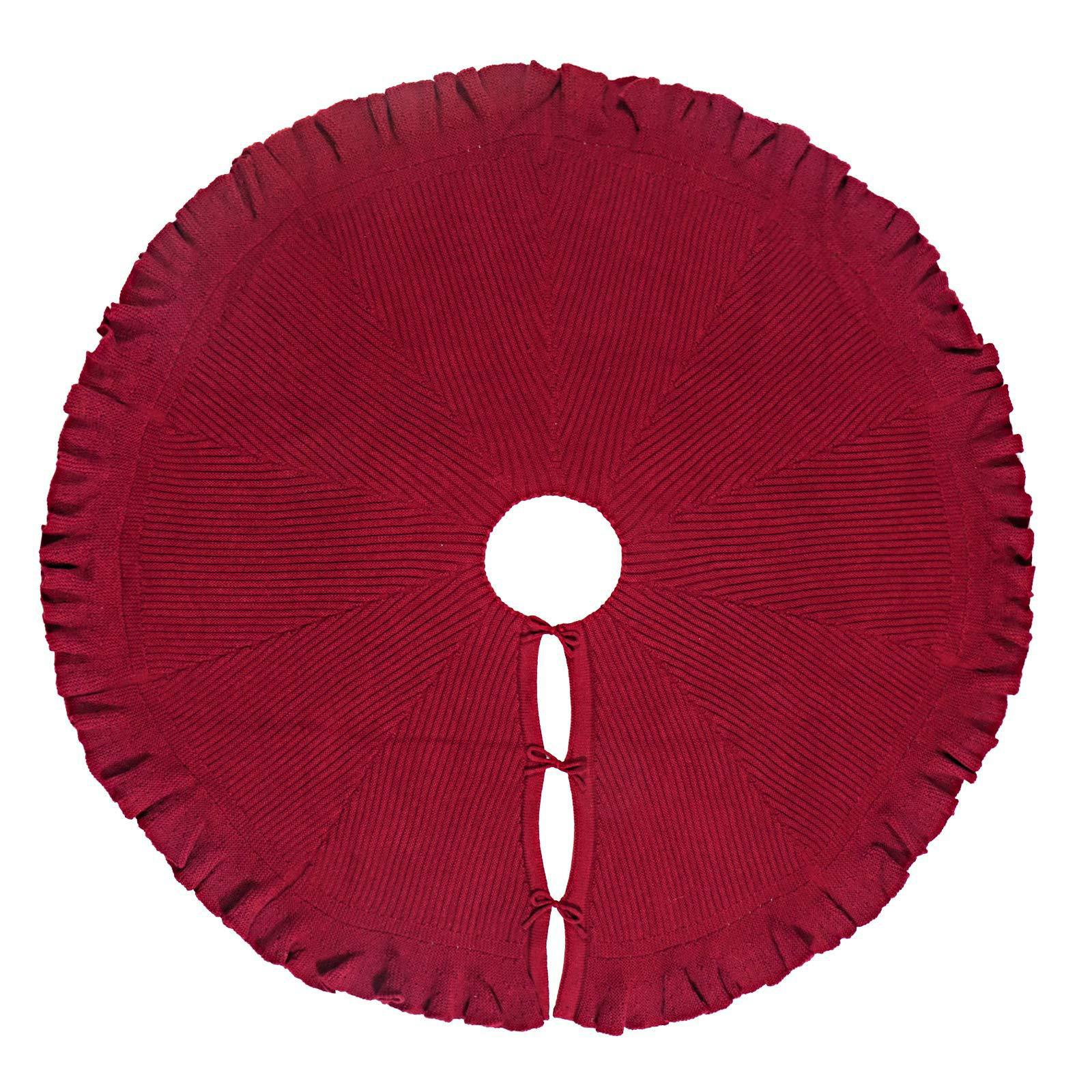 跨境圣诞节48寸树裙多款针织圣诞树装饰围裙小尺寸圣诞裙过节氛围详情25