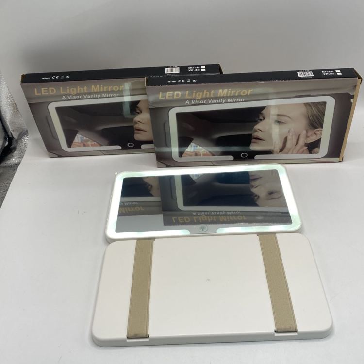 Car sun visors, makeup mirrors, LED lights, anti-breakage car interior products, high-definition mirror surfaces with lights, car grooming mirrors