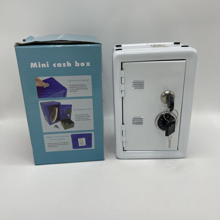 Mini metal safe, creative piggy bank, key safe, and decorative item Specification image