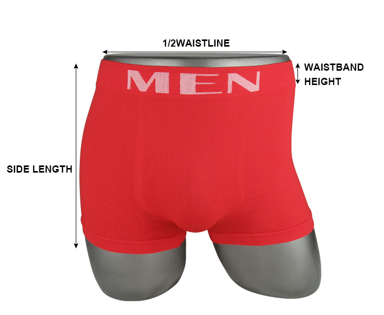 批发跨境无缝男士平角内裤锦纶MEN BOXER BRIEFS 本命年四角裤头详情10