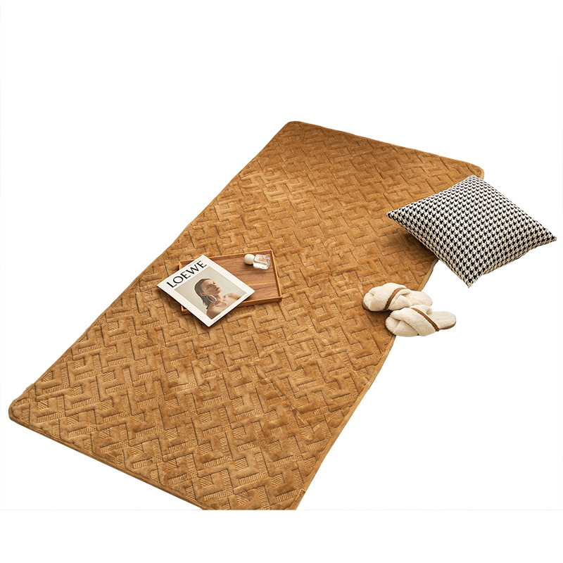 Winter vintage ins floor MATS for foreign trade, plush bedside MATS, anti-slip MATS for autumn and winter, and fully covered with tatami MATS in the bedroom Application Scenario