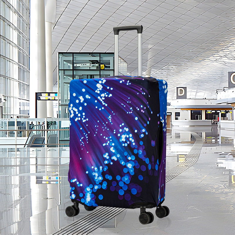 Creative graffiti luggage case cover, thickened elastic 24-inch luggage case cover, outdoor travel handle case cover Item Picture