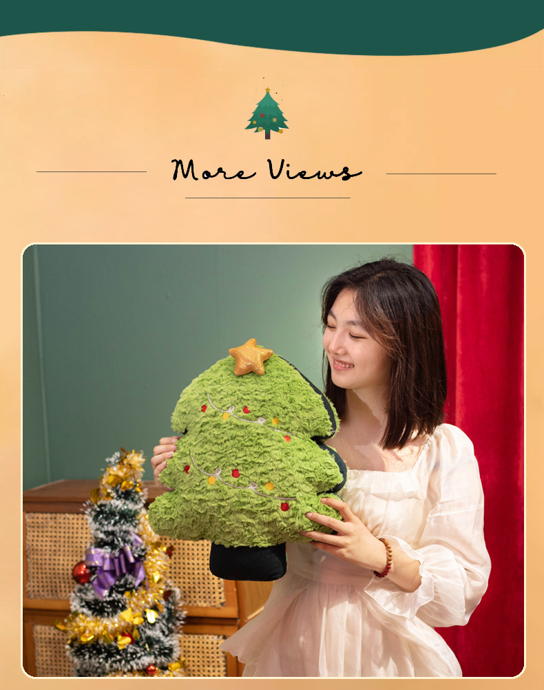 Three-dimensional Christmas plush pillow figurines for girls, cute snowman plush cushion gifts, festive atmosphere decoration cushions pic 11