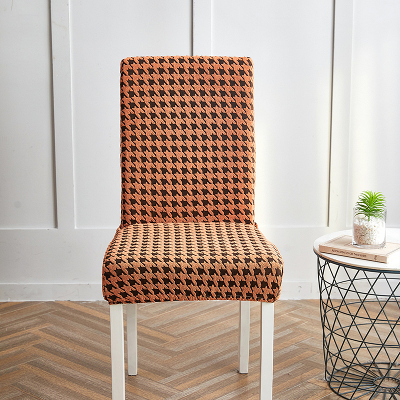 New cross-border chair covers: Thousand Bird grid chair covers, Amazon dining chairs, office waterproof and dustproof chair covers Item Picture