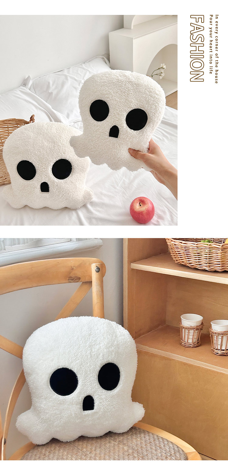 New skull pillow Halloween party decorative cushion American home fabric sofa pillow doll pic 5
