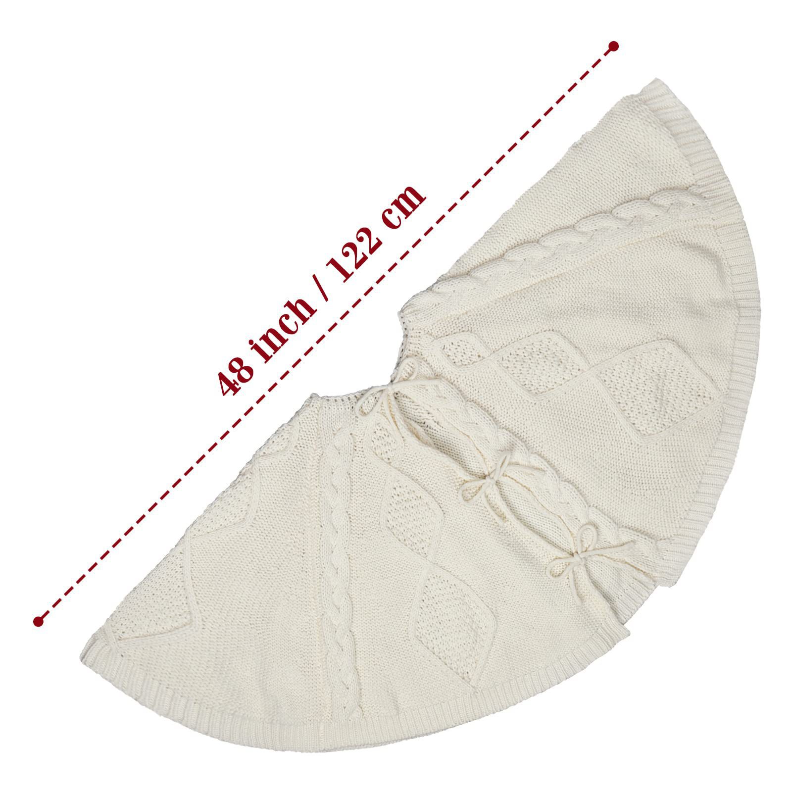 跨境圣诞节48寸树裙多款针织圣诞树装饰围裙小尺寸圣诞裙过节氛围详情48