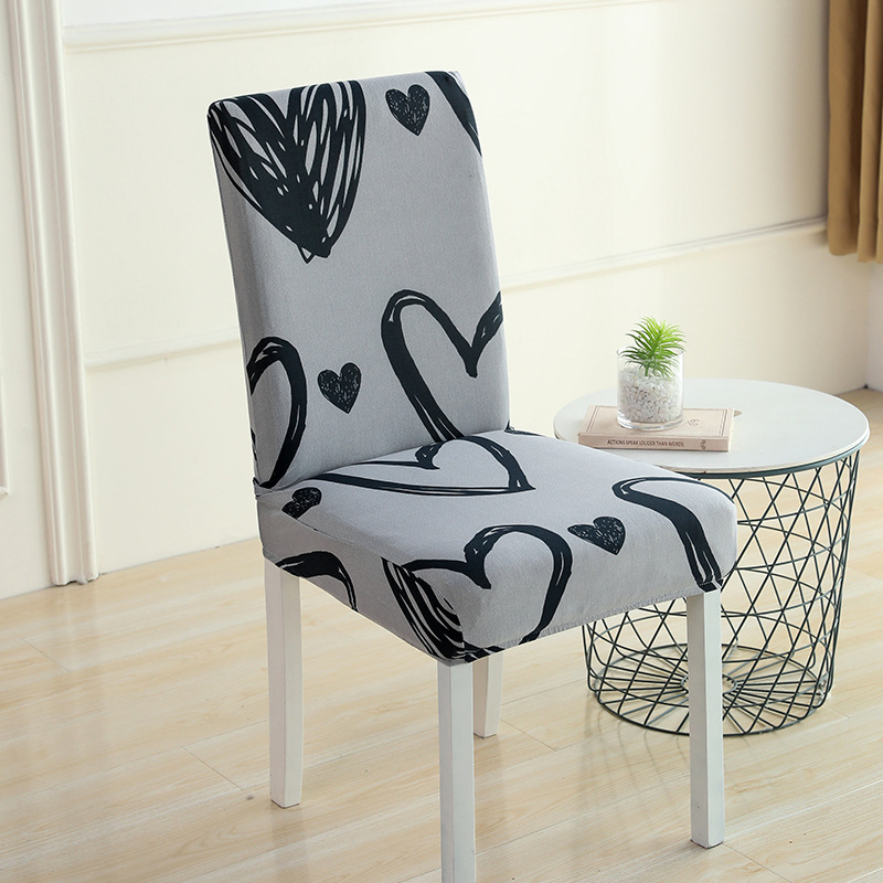 Find a factory to process and customize elastic printed chair covers for cross-border Amazon elastic dust-proof chair covers Specification image