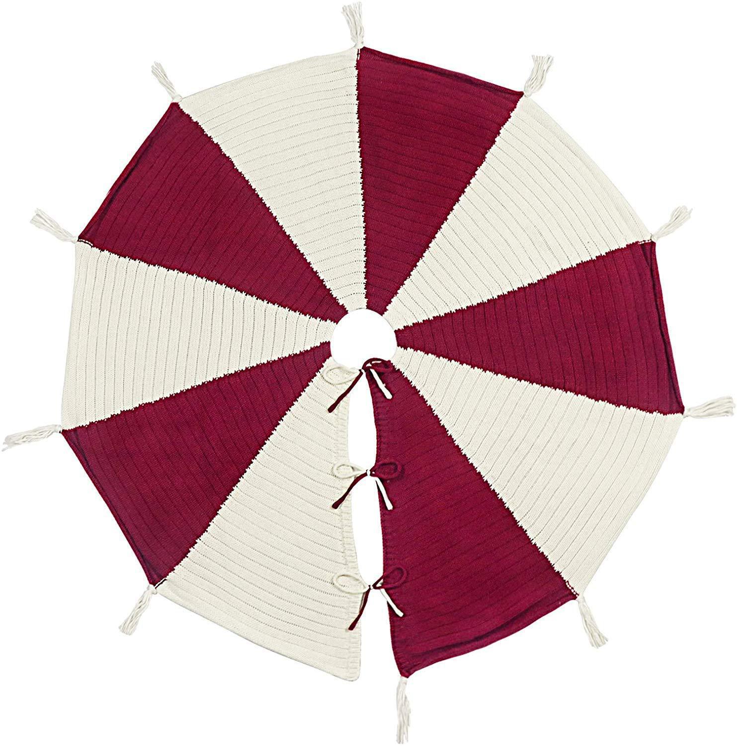 跨境圣诞节48寸树裙多款针织圣诞树装饰围裙小尺寸圣诞裙过节氛围详情30