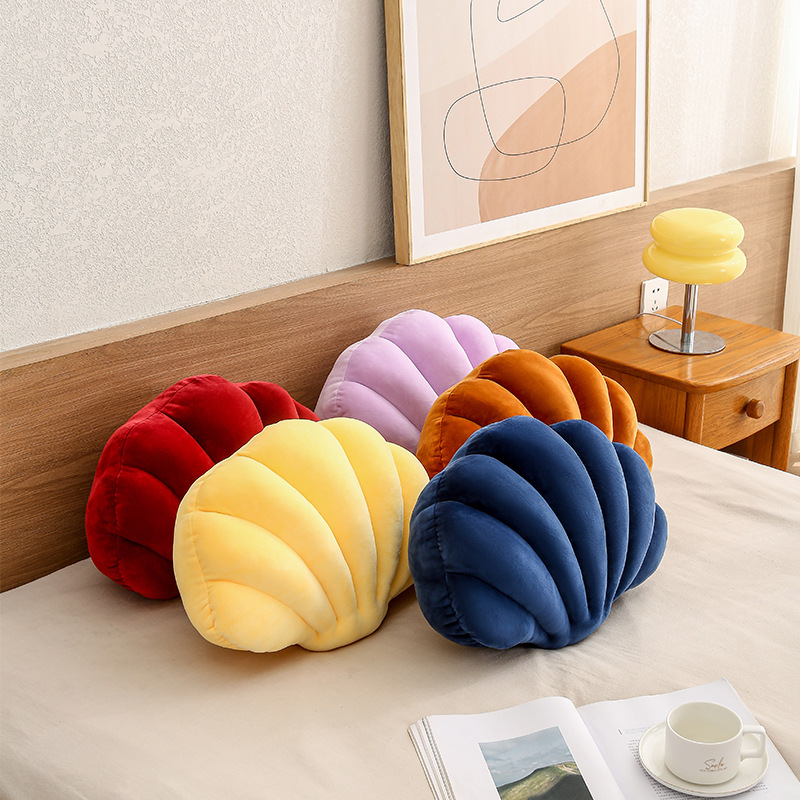 Creative shell throw pillows, plush toys, car sofa cushions, office ornaments, bed cushions, bay window decorative throw pillows Specification image