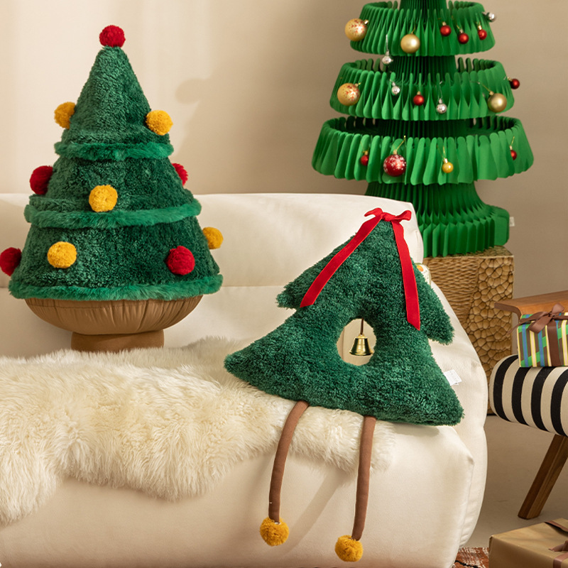 Christmas decorations, plush doors, hanging bells, festive atmosphere, sofa, living room decoration, scene arrangement, Christmas gifts details Picture