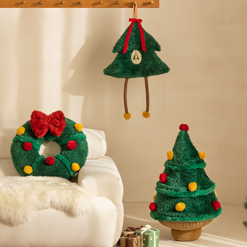 Christmas decorations, plush doors, hanging bells, festive atmosphere, sofa, living room decoration, scene arrangement, Christmas gifts pic 6