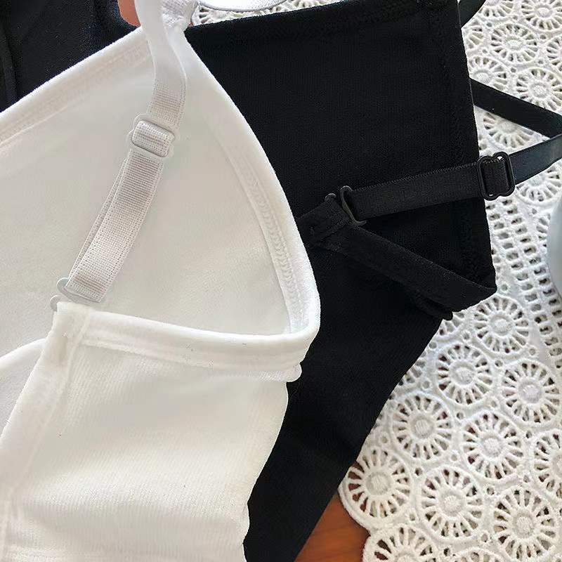 性感吊带背心女带胸垫网红百搭外穿纯色短款辣妹内搭打底抹胸上衣详情10