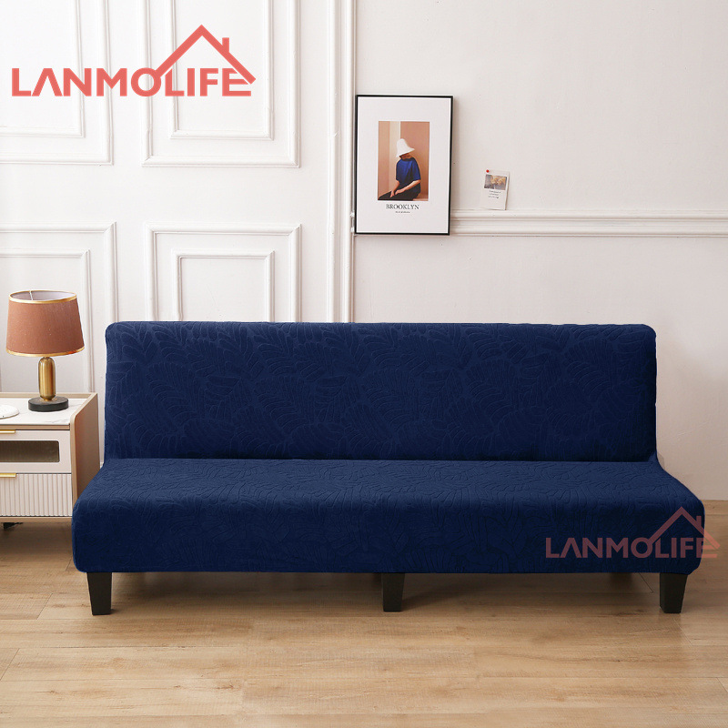 Cross-border thickened sofa cover, simple without armrests, elastic full cover sofa bed cover, all-season universal jacquard sofa cover Item Picture
