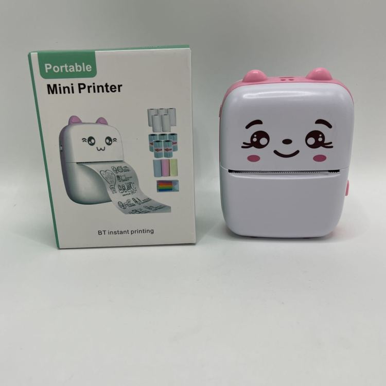 Thermal printer, mobile phone connection, children's photo, student error question search, mini printer, portable label printer