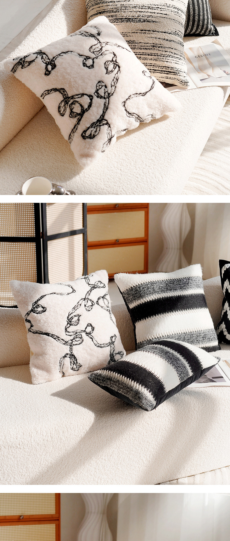 现代简约抱枕轻奢高级感靠枕北欧布艺床上靠垫客厅沙发抱枕套含芯详情11