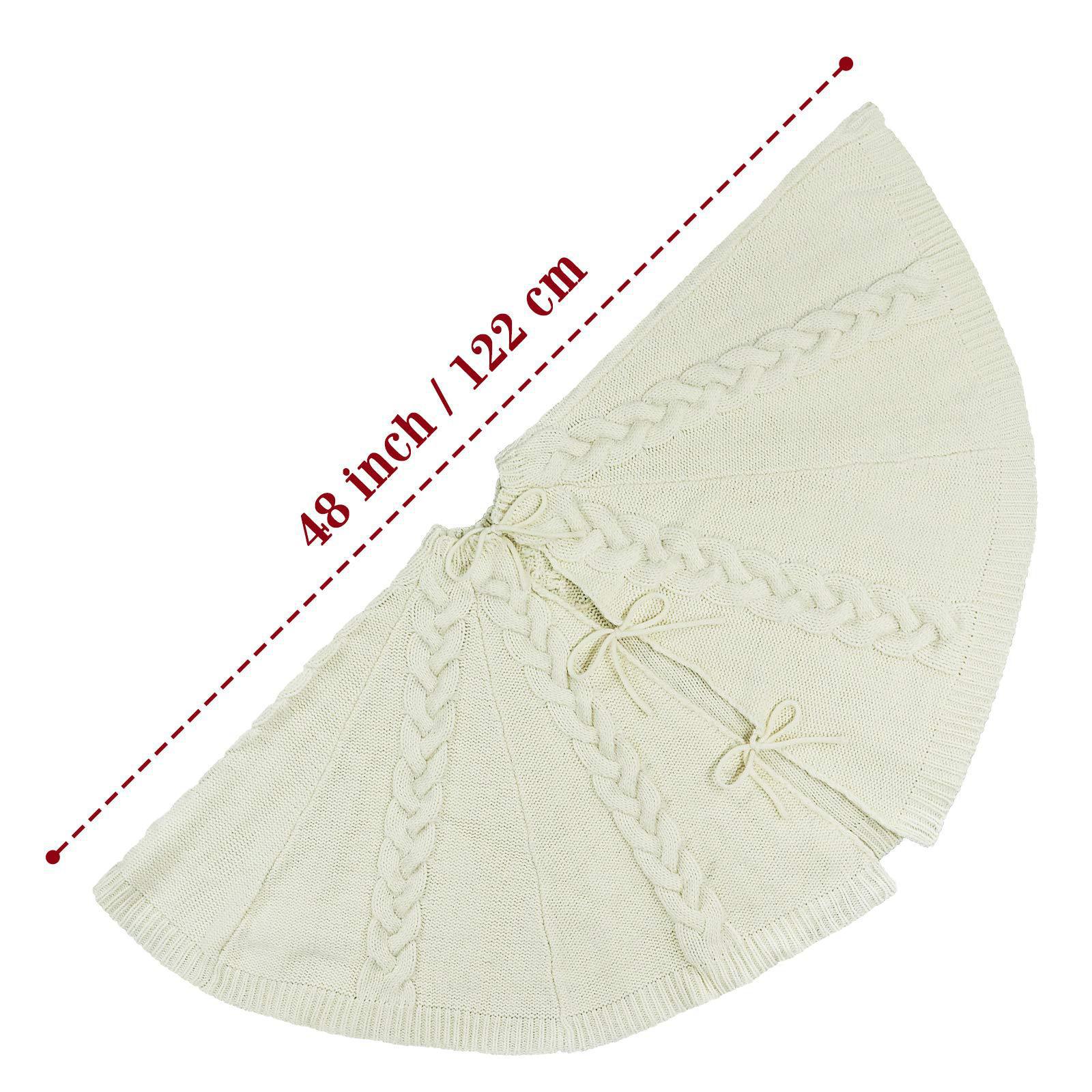 跨境圣诞节48寸树裙多款针织圣诞树装饰围裙小尺寸圣诞裙过节氛围详情35