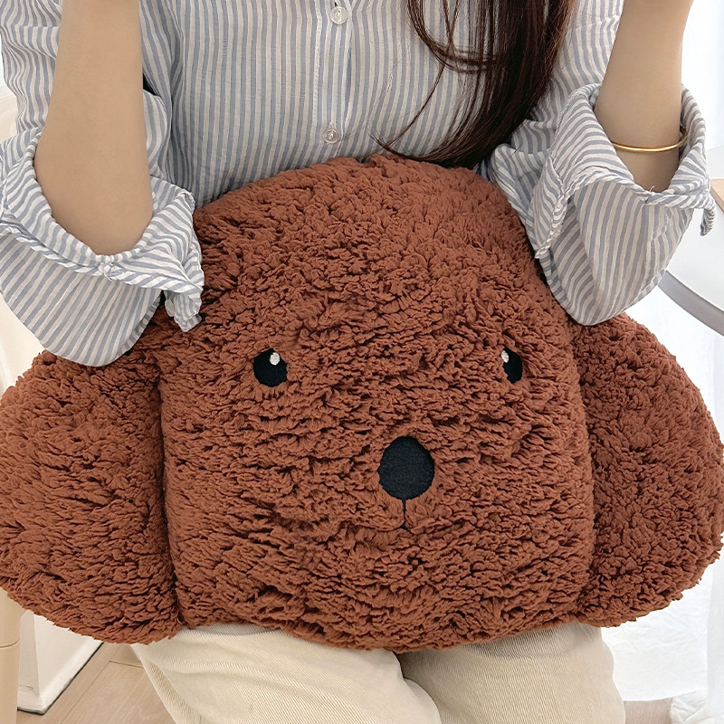 跨境爆款小狗抱枕毛绒靠枕玩偶舒棉绒儿童娃娃亚马逊希音temu代发详情图3