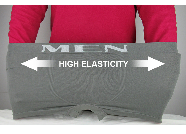 批发跨境无缝男士平角内裤锦纶MEN BOXER BRIEFS 本命年四角裤头详情9