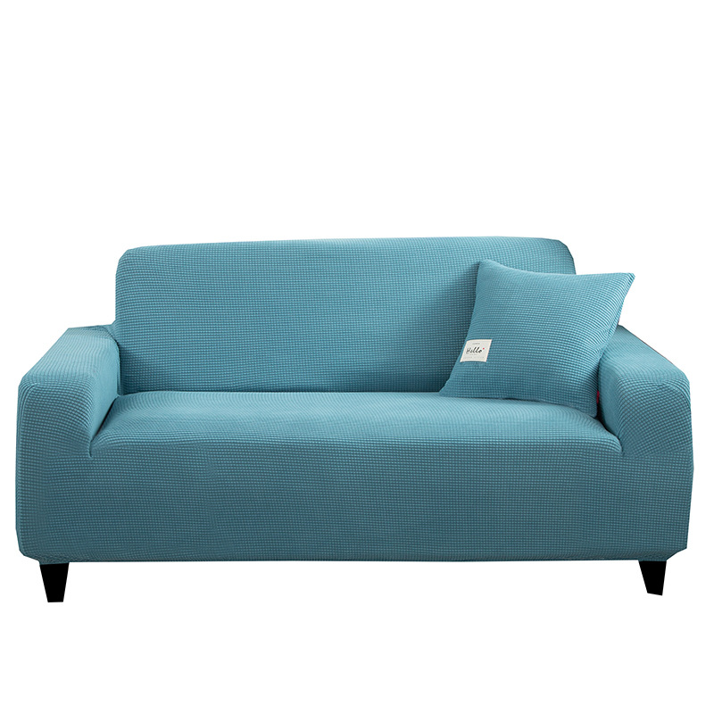 Cross-border solid color corn kernel universal sofa cover, living room combination, anti-slip full package sofa dust cover, factory quality goods details Picture