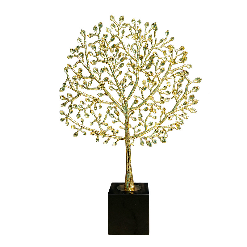 Nordic light luxury home decoration items for prosperity and wealth, high-end metal handicrafts factory for living room and office desk decoration Specification image