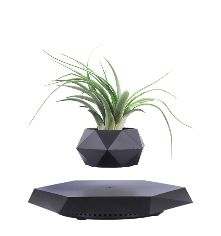 Cross-border magnetic levitation potted flower POTS, aerial creative bonsai plants and flowers, unique Ins-style home and office ornaments Item Picture