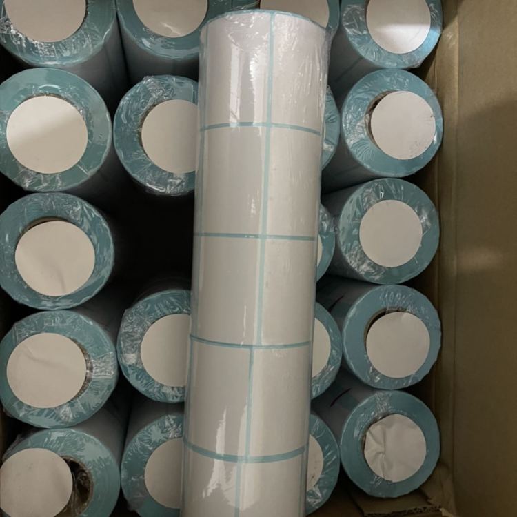 蓝底三防热敏纸，58×40×600张一卷，打印清晰效果好