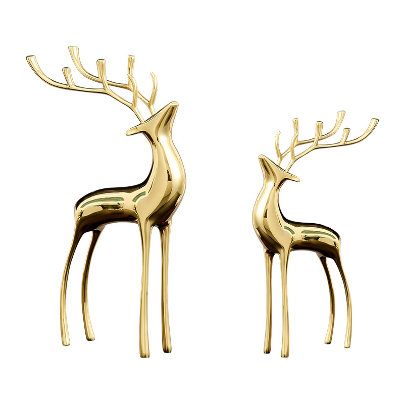 Cross-border light luxury high-end decorative items, creative home living room wedding gifts, gift decorations, copper handicrafts wholesale factory Specification image