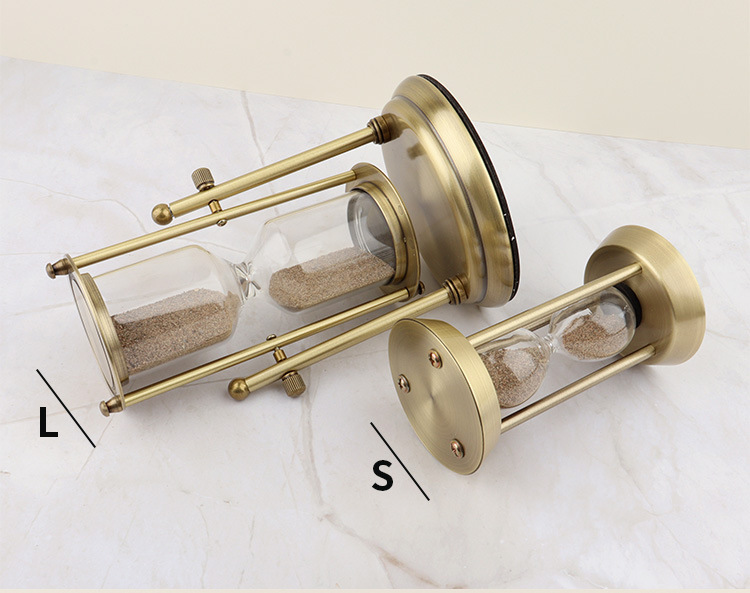 The 2022 new products can be self-installed with a metal hourglass, creative hourglass, metal handicrafts, ornaments and timers pic 11