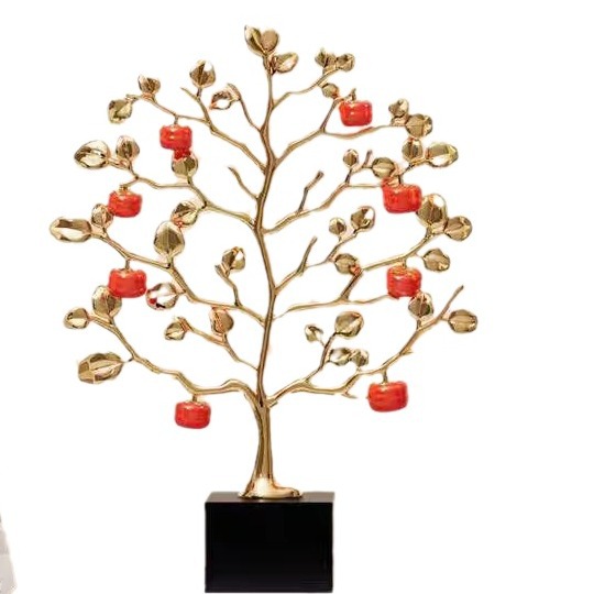 Persimmon ornaments with a sense of luxury, high-end living room, home, new house gifts, decorations and handicrafts factory Application Scenario