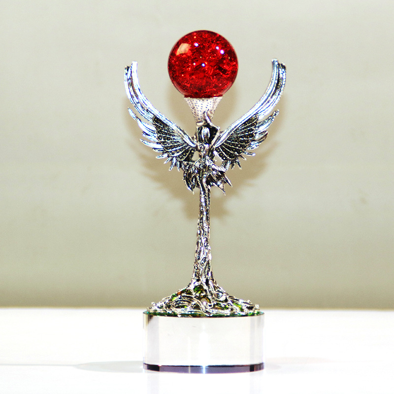 Angel Wings Crystal Ball ornament, desk, wine cabinet decoration, model room, birthday gift for boyfriend and girlfriend, home decoration pic 7