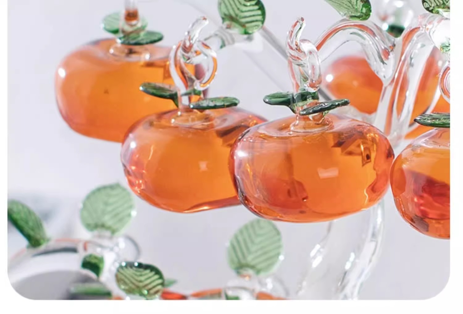 Crystal persimmon tree creative home decorations, living room entrance hall ornaments, TV cabinet decorations, home wine cabinet handicrafts pic 20