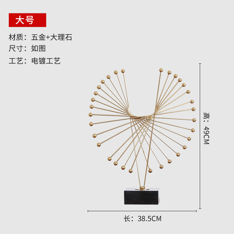 Cross-border light luxury metal flying eagle decorative items, creative living room TV cabinet, entrance hall, housemoving gifts, gift handicrafts wholesale Item Picture