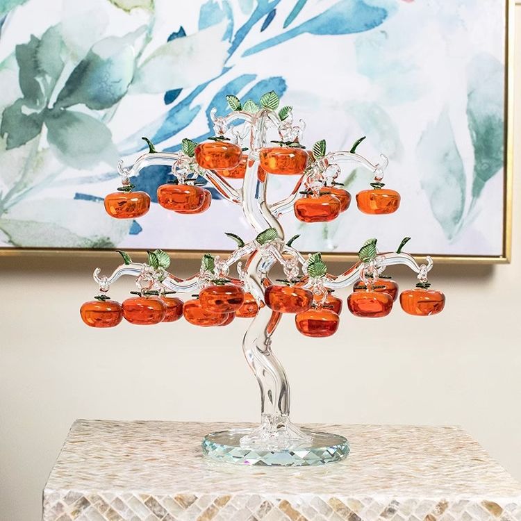 Crystal persimmon tree creative home decorations, living room entrance hall ornaments, TV cabinet decorations, home wine cabinet handicrafts Specification image