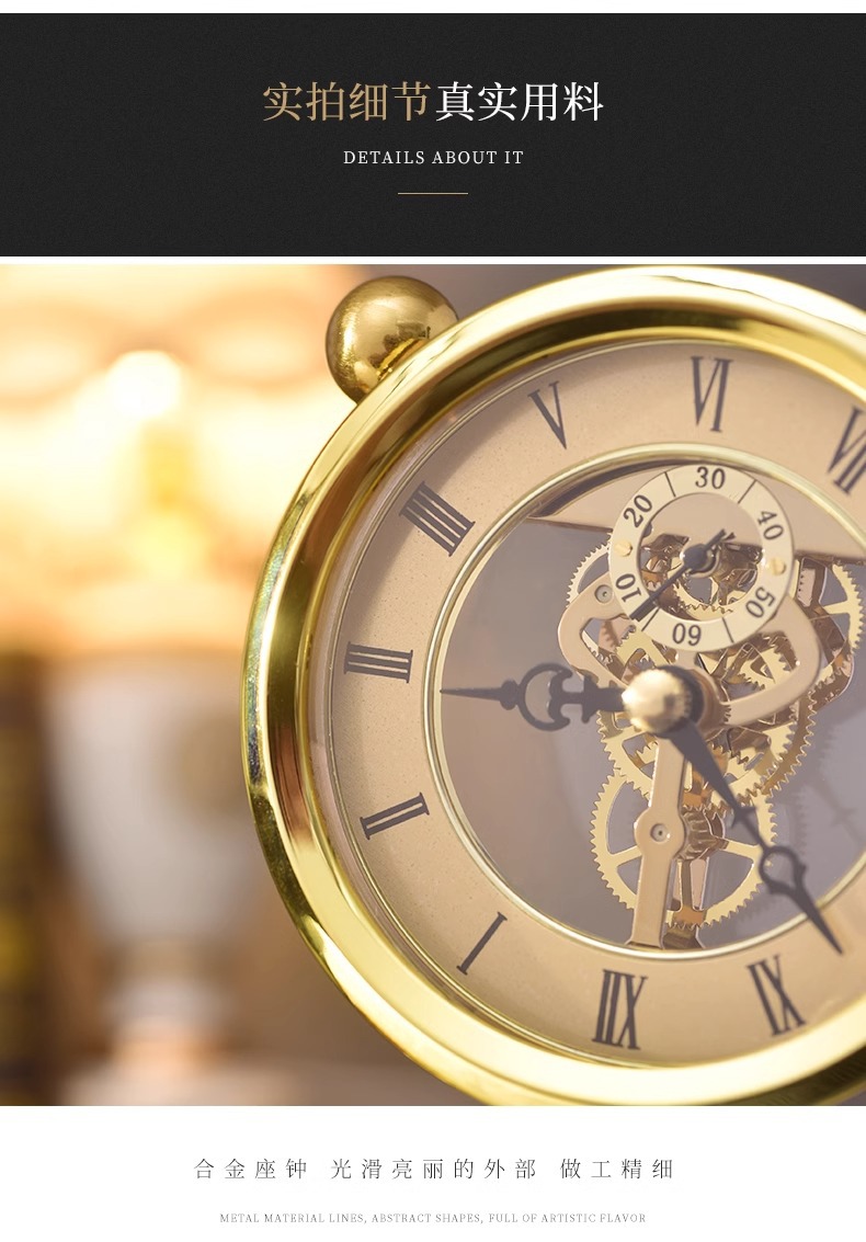 Creative and light luxury desktop clock ornaments, high-end home office desks, study rooms, wine cabinets, decorative handicrafts pic 11