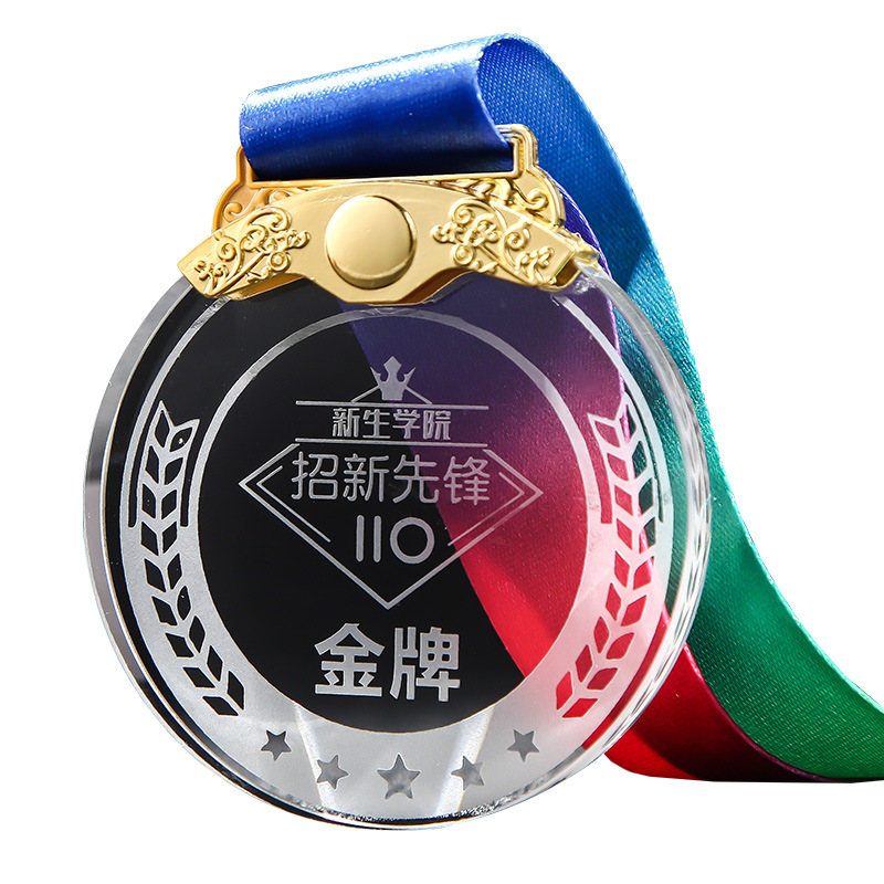 Competition MEDALS, marathon crystal metal nameplate, football and basketball games, graduation commemorative sports meeting, honor MEDALS Application Scenario