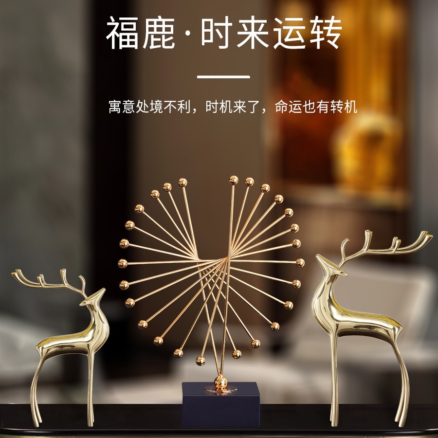 Cross-border light luxury metal flying eagle decorative items, creative living room TV cabinet, entrance hall, housemoving gifts, gift handicrafts wholesale details Picture