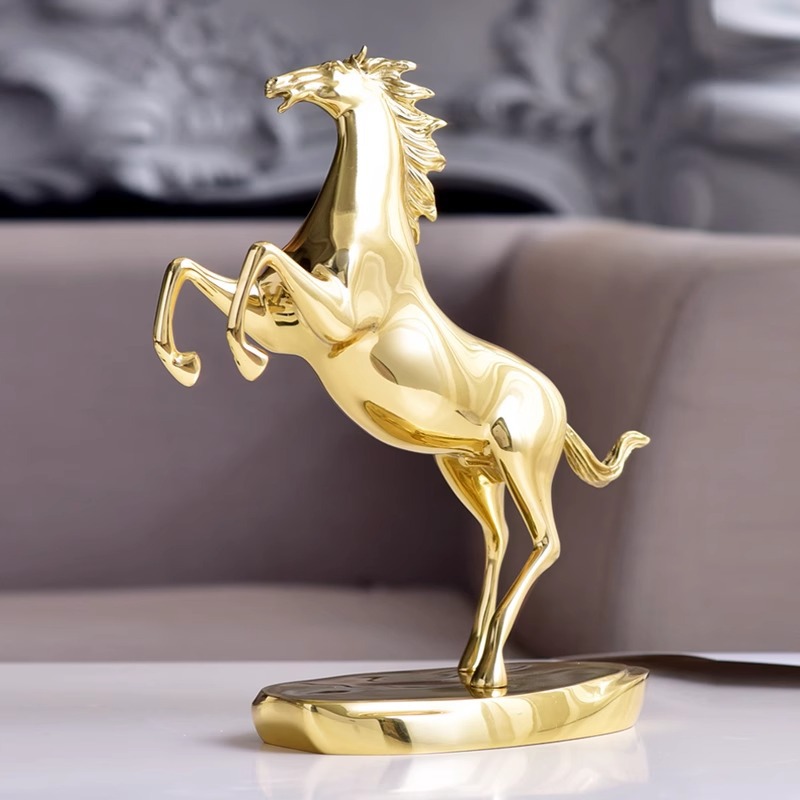 New Chinese-style light luxury business metal "instant Success" decorative items, high-end gifts, copper art handicrafts wholesale Specification image