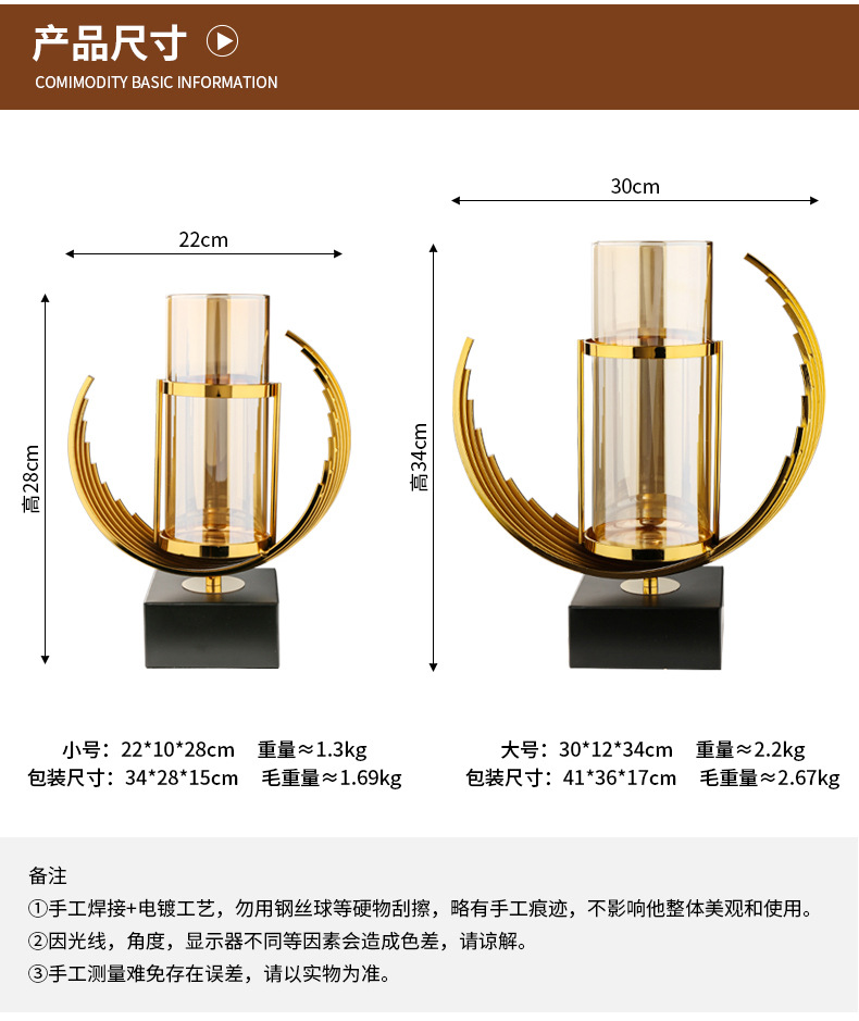 Creative living room light luxury style glass large high-end sense vase, high-end home living room dining table decorative items wholesale pic 11