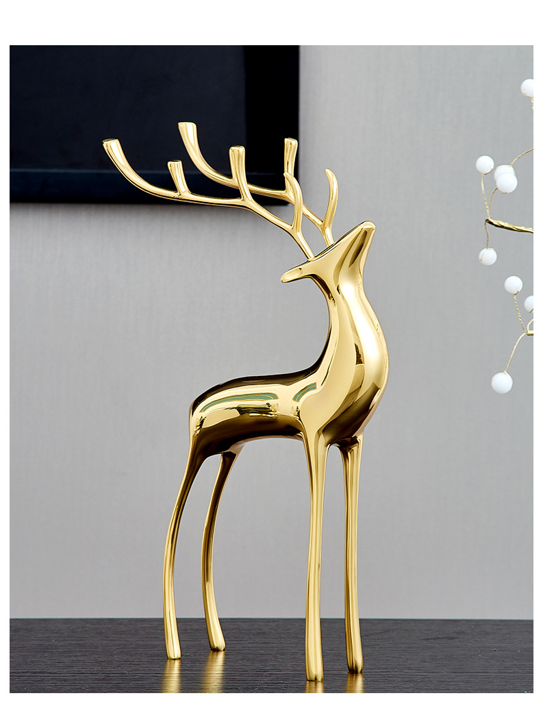 Cross-border light luxury high-end decorative items, creative home living room wedding gifts, gift decorations, copper handicrafts wholesale factory pic 8