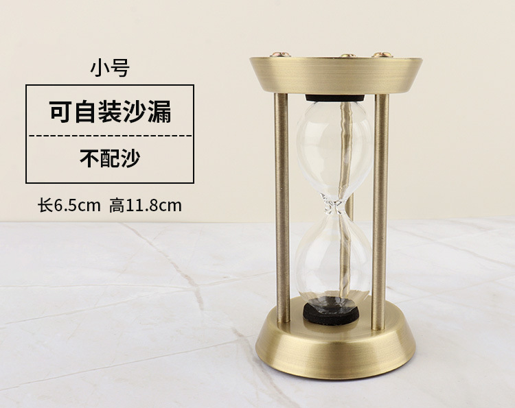 The 2022 new products can be self-installed with a metal hourglass, creative hourglass, metal handicrafts, ornaments and timers pic 6