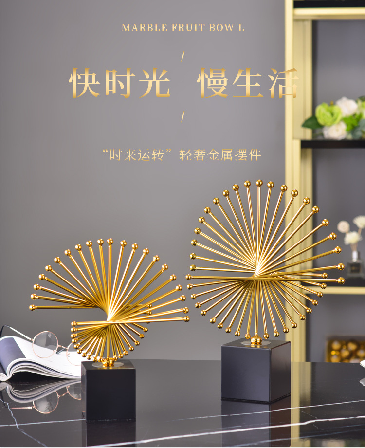 European-style creative light luxury metal decorative items, high-end decoration for home living rooms, gifts and handicrafts wholesale factory pic 1