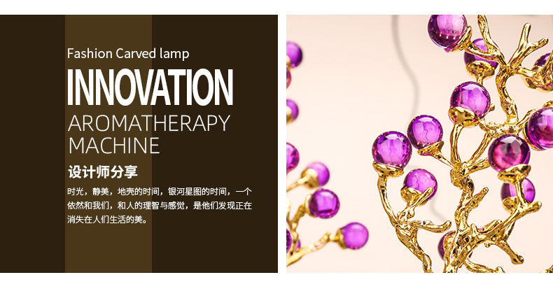 Light luxury high-end amethyst decorative plant ornaments, home living room, entrance hall, office desk decoration handicrafts pic 2