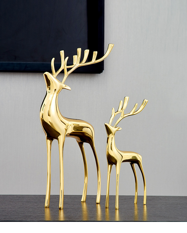 Cross-border light luxury high-end decorative items, creative home living room wedding gifts, gift decorations, copper handicrafts wholesale factory pic 1