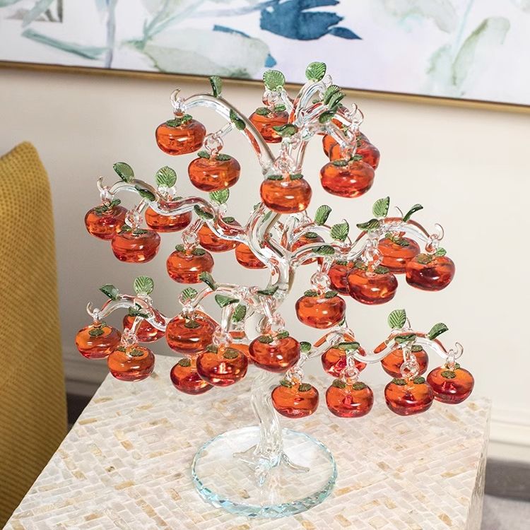 Crystal persimmon tree creative home decorations, living room entrance hall ornaments, TV cabinet decorations, home wine cabinet handicrafts Application Scenario