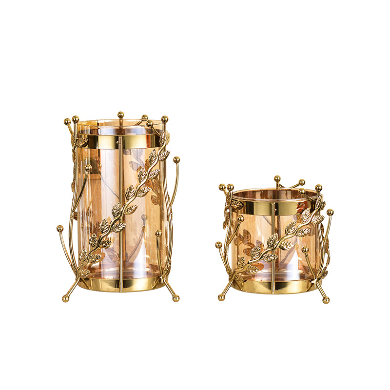 Thickened modern metal floral vase, Nordic light luxury dining table, special decorative glass ornament for dried flower arrangement Application Scenario