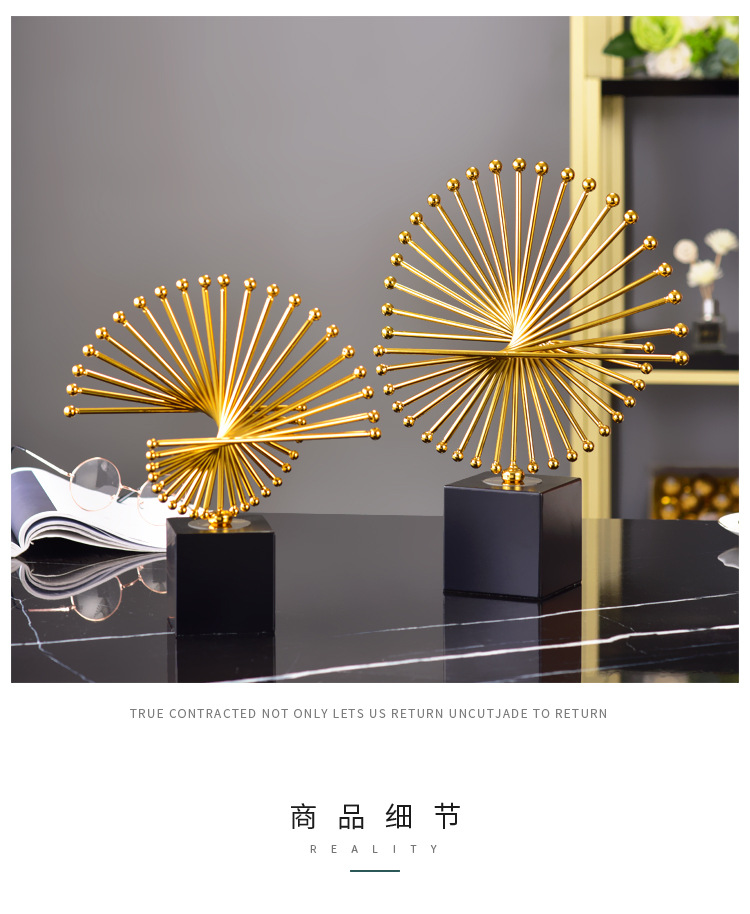 European-style creative light luxury metal decorative items, high-end decoration for home living rooms, gifts and handicrafts wholesale factory pic 7