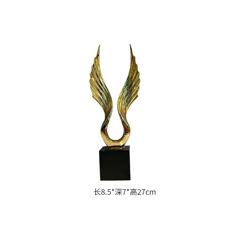 Simple and luxurious brass golden eagle high-end decorative items for home living rooms, high-end artistic decorative handicrafts and ornaments wholesale Item Picture