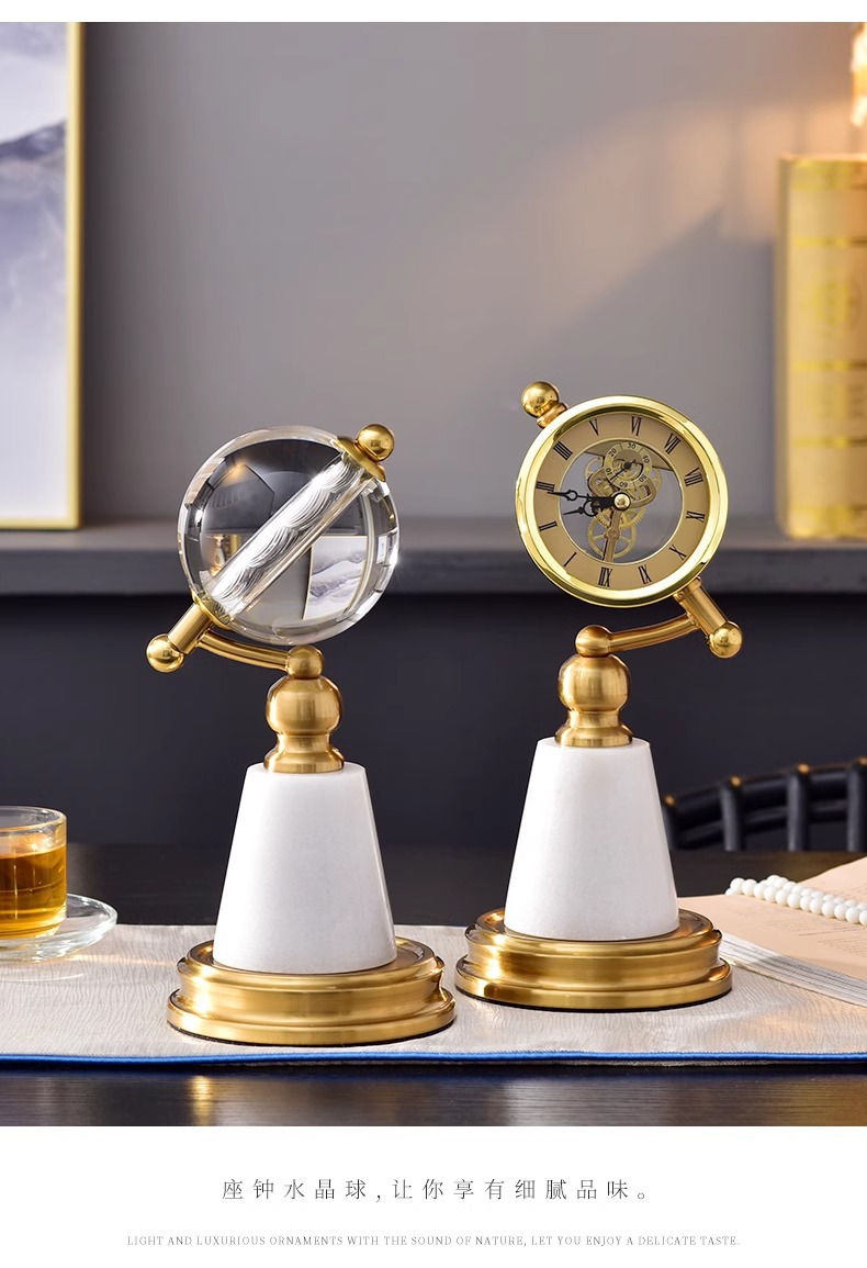 Creative and light luxury desktop clock ornaments, high-end home office desks, study rooms, wine cabinets, decorative handicrafts pic 10