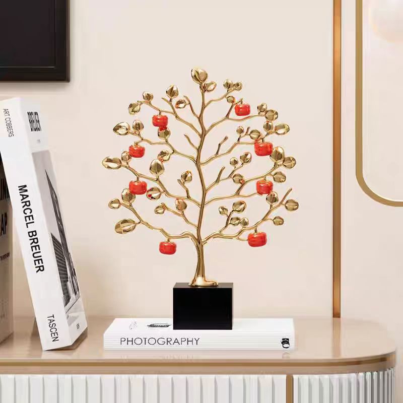 Persimmon ornaments with a sense of luxury, high-end living room, home, new house gifts, decorations and handicrafts factory Specification image