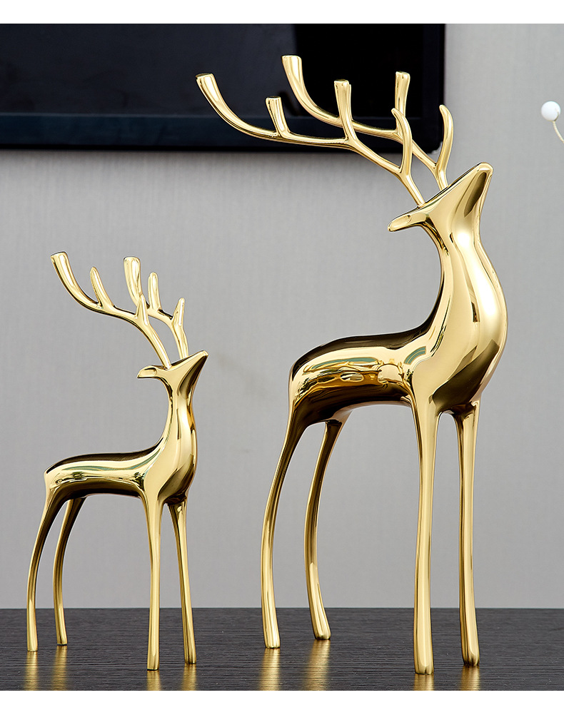 Cross-border light luxury high-end decorative items, creative home living room wedding gifts, gift decorations, copper handicrafts wholesale factory pic 9